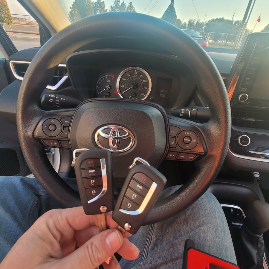New key fobs for Toyota vehicle